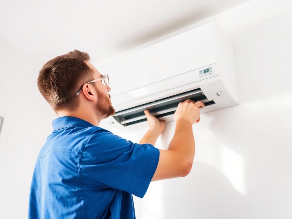 Split system air conditioner installed in a Perth home